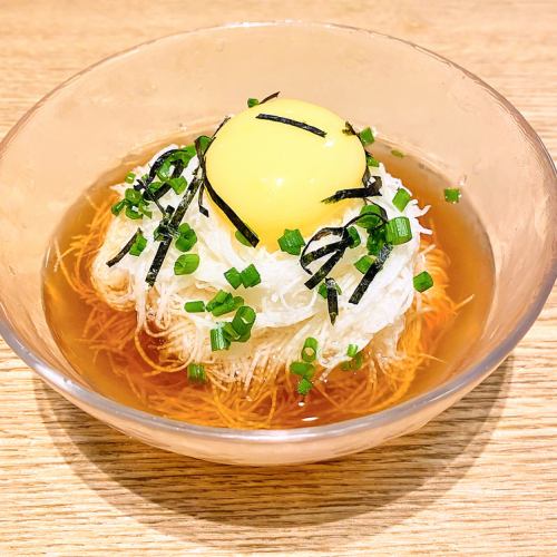 [Specialty] Nagaimo Somen from Tokachi Kawanishi, Otofuke Takeuchi Poultry Farm, topped with rice and egg