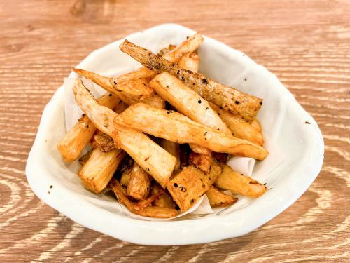 Various types of deep-fried Nagaimo from Tokachi Kawanishi