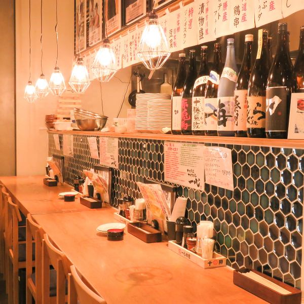 The counter seats that you can easily use are perfect for lunch or a drink after work! We support various usage scenarios ♪