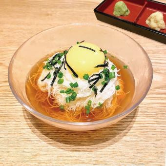 【名物】十勝川西産 長芋そうめん 音更竹内養鶏場 米艶卵のせ
