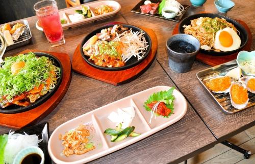 宴会で広島風お好み焼き♪