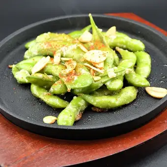 Spicy Edamame Garlic