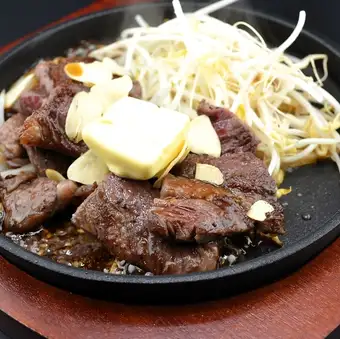 Garlic butter beef skirt steak