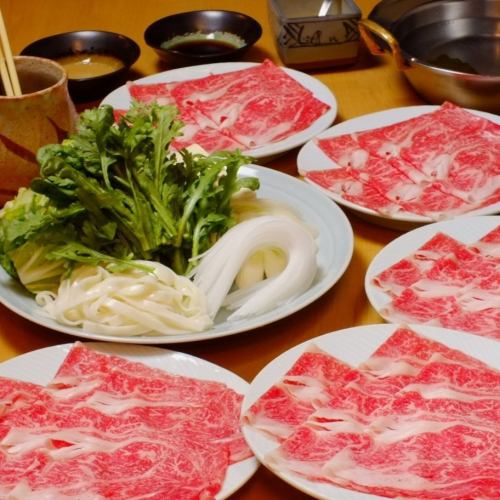 Domestic beef shabu-shabu family set