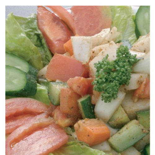 チキンサラダ/ひよこ豆とチキンサラダ