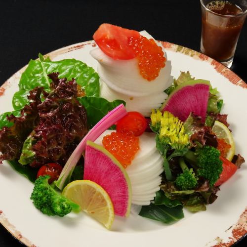 Radish Salad with Salmon Roe