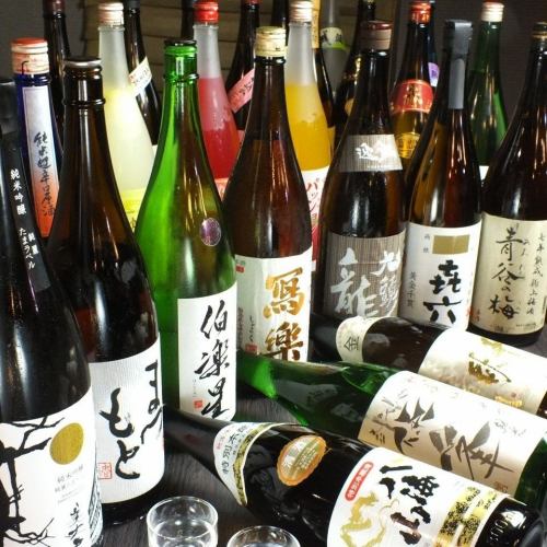 We have a selection of sake and shochu abundantly!