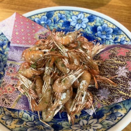 川エビ揚げ物　山椒塩