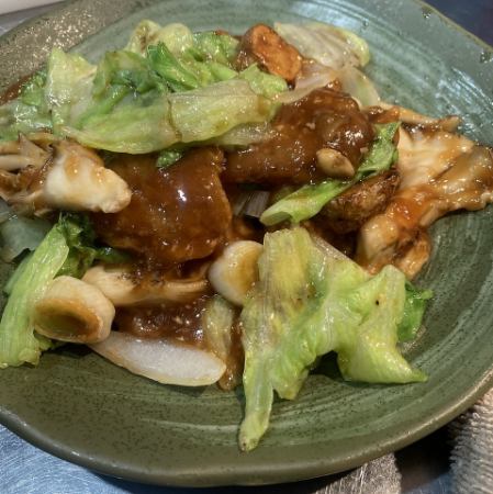 赤城牛のオイスターソース炒め