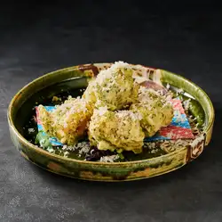 ちくわサラダ磯部天/茄子の薬味たたき/豚のあたりめ/出汁巻き明太子