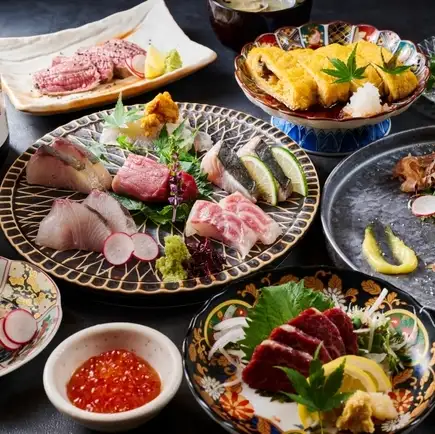 【銘々盛り】おすすめ！「菜の華」コース～お造り・銀鮭・和牛つくね◆2時間飲み放題付⇒5000円