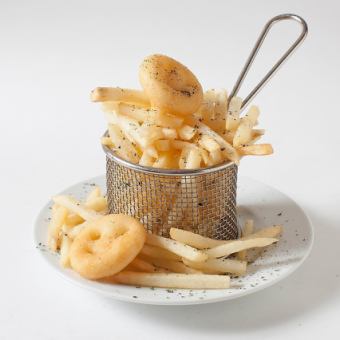 Truffle-flavored potato fries