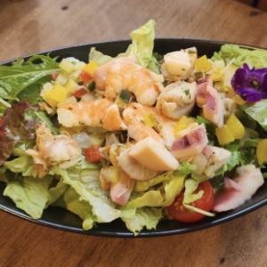 Ceviche (marinated seafood) salad