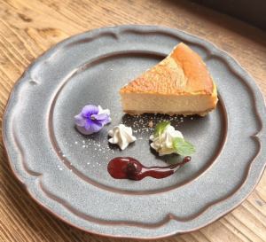 Homemade cheesecake