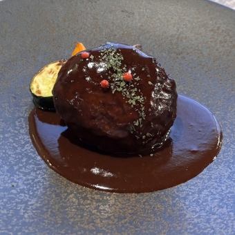 [Dinner Course] ☆Specially Selected Koedo Hamburg Steak Course☆ Kawagoe Kurobuta Pork and domestic beef in a golden ratio! No. 1 in popularity