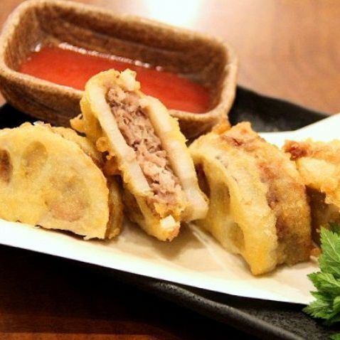 蓮根の挟み揚げ