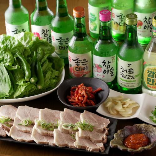 韓国のお酒も豊富にご用意！