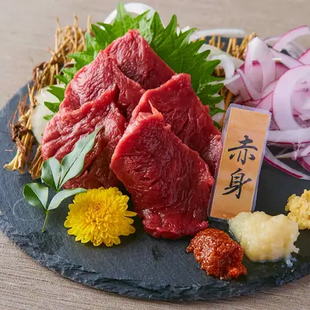【特上肉尽くしコース】馬刺し、和牛炙りやレモンステーキなど3時間飲み放題9品5500円