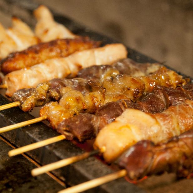 Assorted yakitori! All banquet courses include all-you-can-drink including tax!