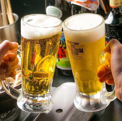 包含生啤！ 【暢飲（單點）】2小時暢飲，1500日圓（含稅1650日圓）