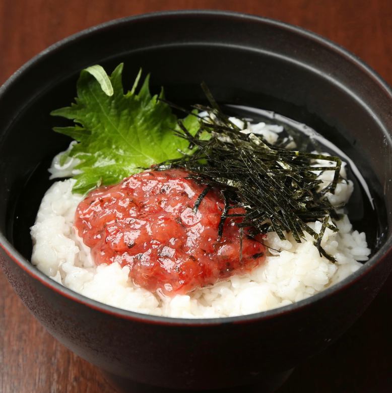 梅くらげ茶漬け