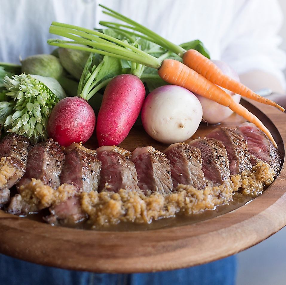 Cost Rate 80% Planning «Sauteed selection beef sirloin steak and sauté of seasonal vegetables» 100 g 2000 yen ⇒ 1500 yen