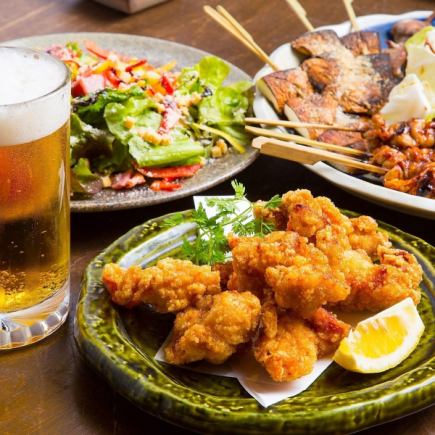【90分飲み放題付】丸ちゃんの軽呑み2次会コース【3980円→2980円】