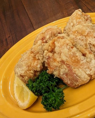 Fried large salted chicken
