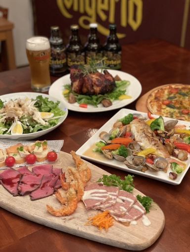 <Wednesday - Saturday> [All-you-can-drink included] 7 hearty dishes for 4,500 yen (tax included)