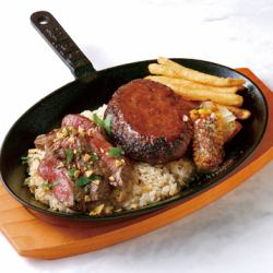 Beef & Hamburger (with garlic rice)