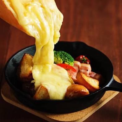 Rich cheese raclette