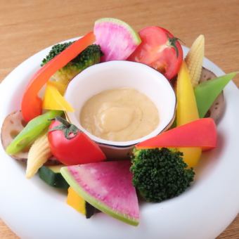彩り野菜 白味噌バーニャカウダ