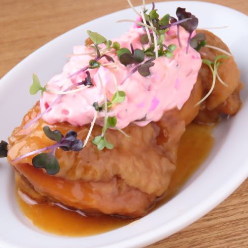 鶏モモ肉のカルピオーネ南蛮　しば漬けタルタル