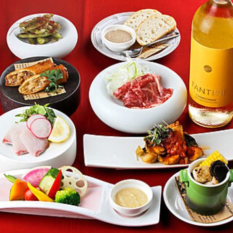 4、5月限定　リニューアル記念コース7000円→5000円【あか牛】【馬肉】【天草鯛】全9品+【飲み放題付】