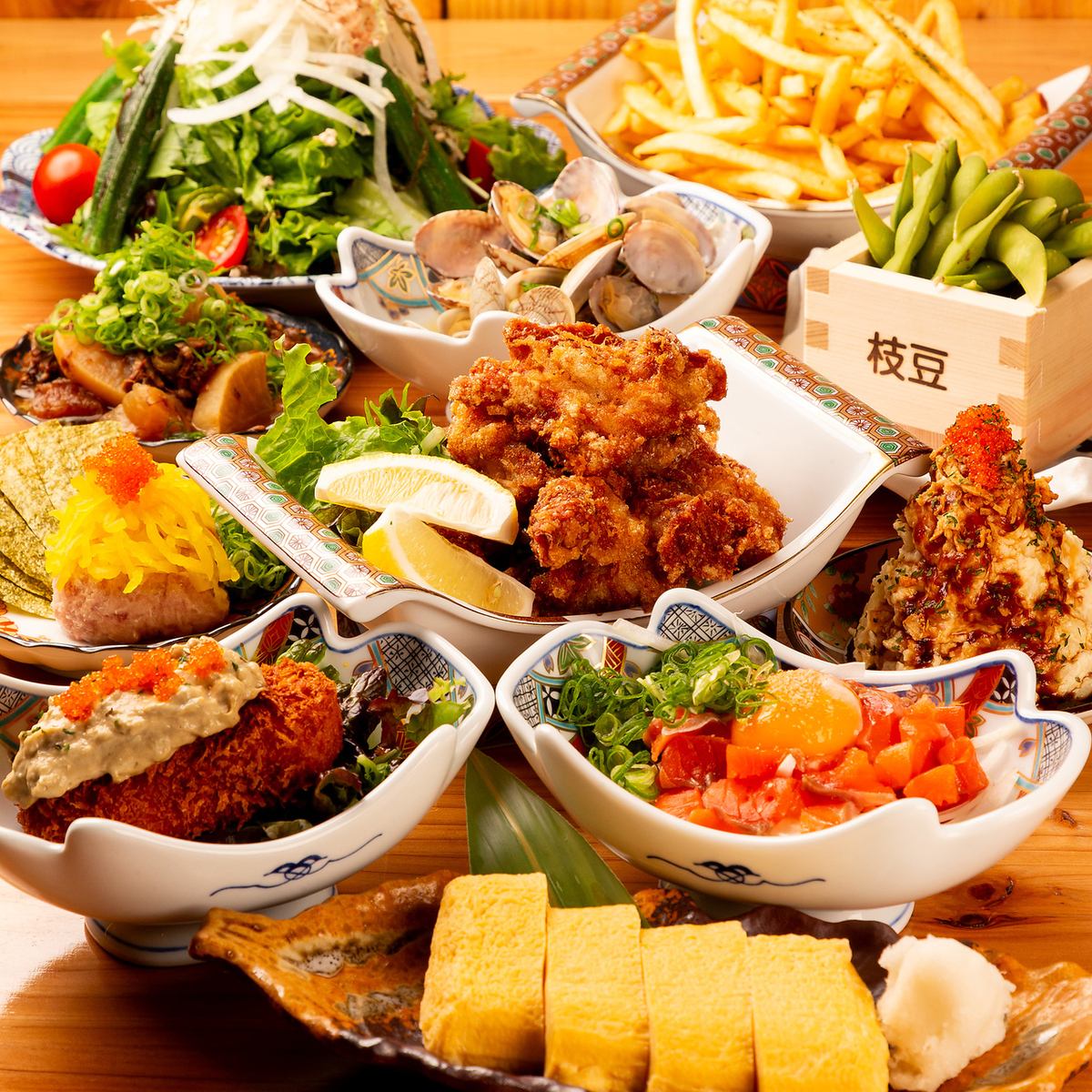 飲み放題付コースがお勧め!!ヘルシーな本格京串揚げと一緒に◎