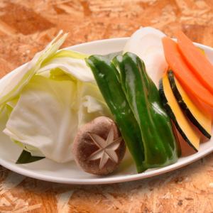 季節の野菜焼盛り合わせ