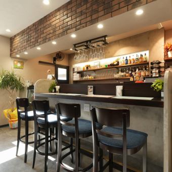 カウンター席です。