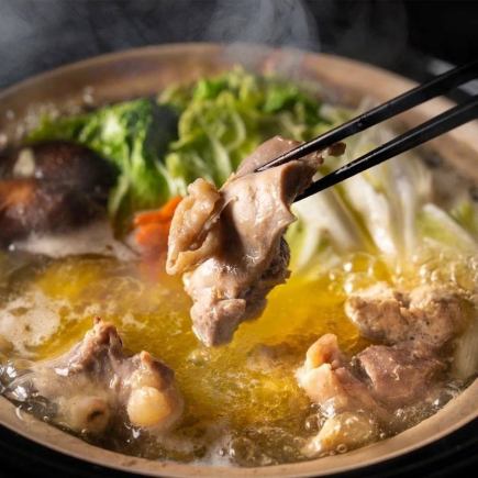 ◆飲み放題付◆【鳥の市福島三大地鶏の伊達鶏満喫コース】焼き鳥+水炊き+刺身など
