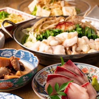 11月◆飲み放題付◆【福島三大地鶏の伊達鶏すき焼きコース】すき焼き＋お刺身 お料理7品5500円