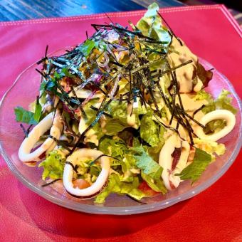 Mentaiko and squid salad