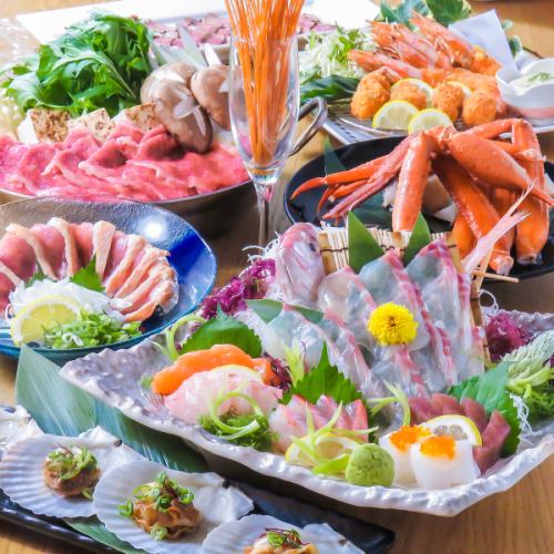 <人気!九州男のコース>九州男の真骨頂!贅沢料理×銘柄日本酒含むプレミアムな飲み放題!宴会に◎