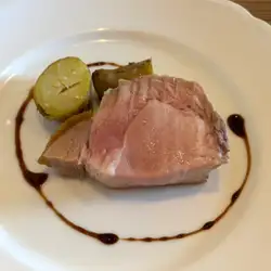 Roasted duck with balsamic vinegar