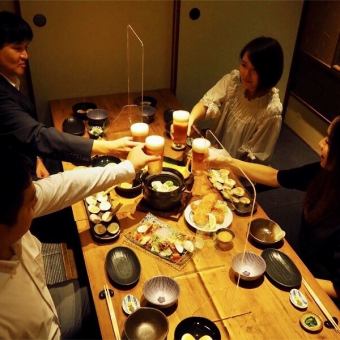 Available for 3 people or more ◎We have seats with sunken kotatsu.