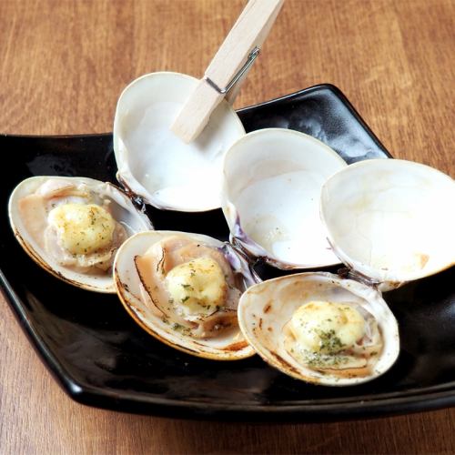 Grilled clams Yuzu pepper mayonnaise (3 pieces)