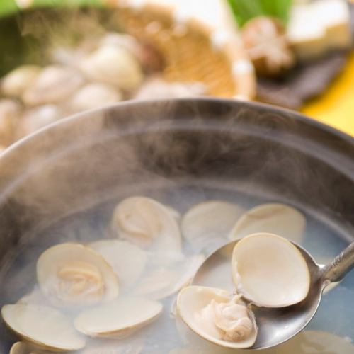[Reservation required] Hama-shabu (approx. 100 clams, 3,000g)