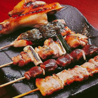 [Hot Pepper Limited] Our highly recommended "Yakitori/Motsuyaki Course" includes 2.5 hours of all-you-can-drink (8 dishes) 4,500 yen ⇒ 3,500 yen