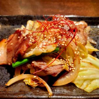 ニンニク炙り豚肉炒め