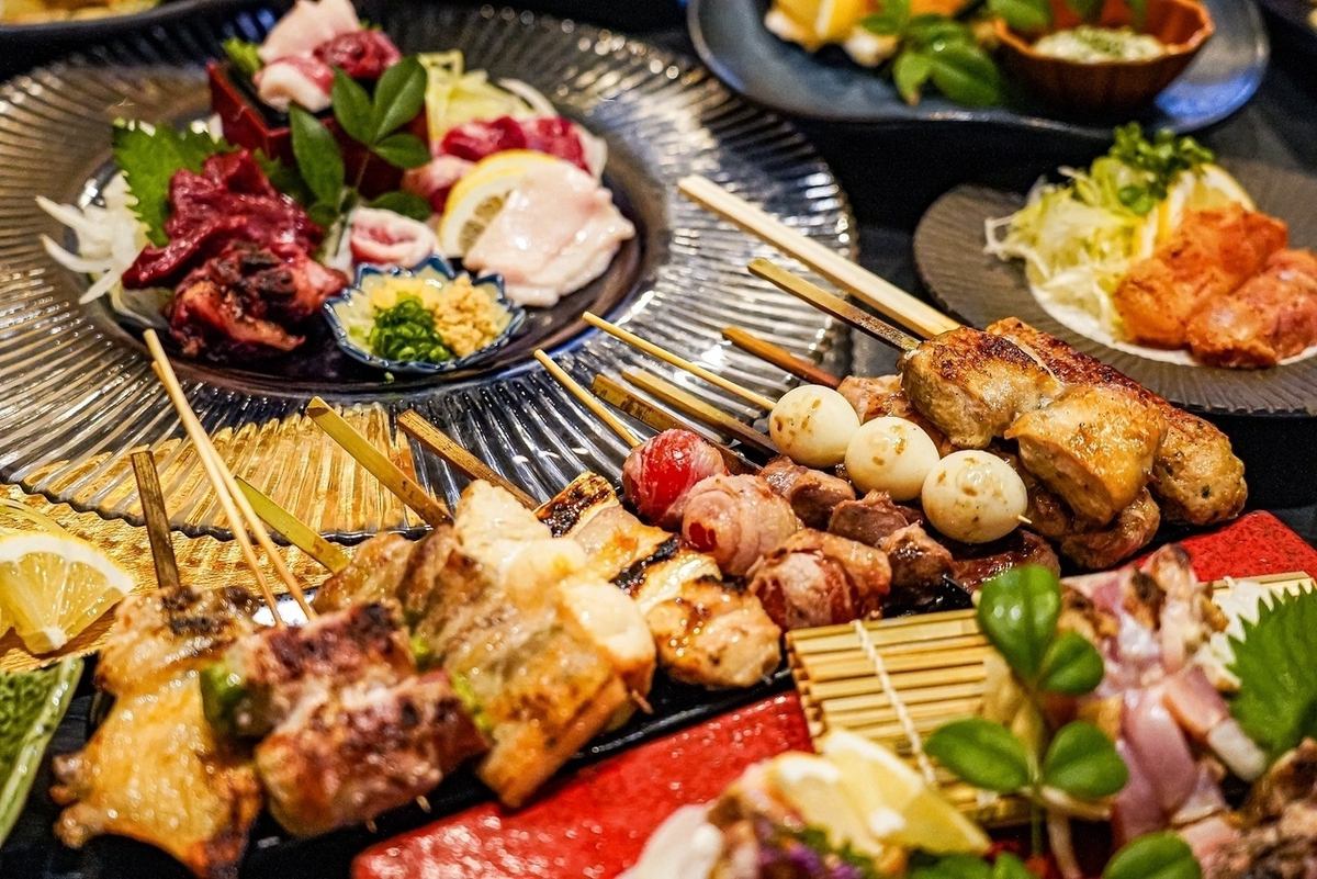 朝挽き焼き鳥と旬の鮮魚×掘りごたつ座敷の「焼鳥ころころ」!!