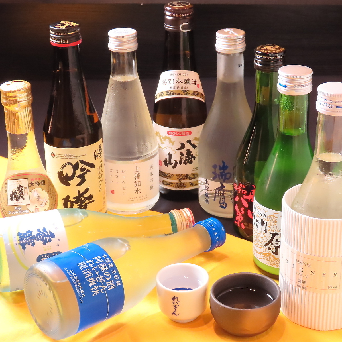 焼酎・日本酒各種ご用意ございます。お気軽にお声がけください！