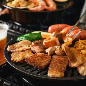  【冬季限定BBQ】【2時間飲み放題付】BBQ肉コース5,000円（税込み）